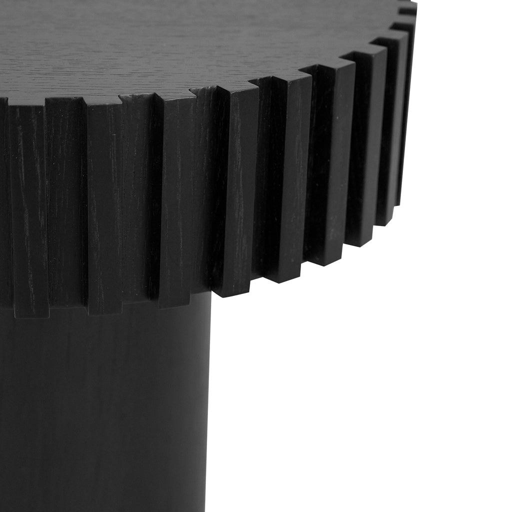 50cm Round Side Table - Full Black - image 7