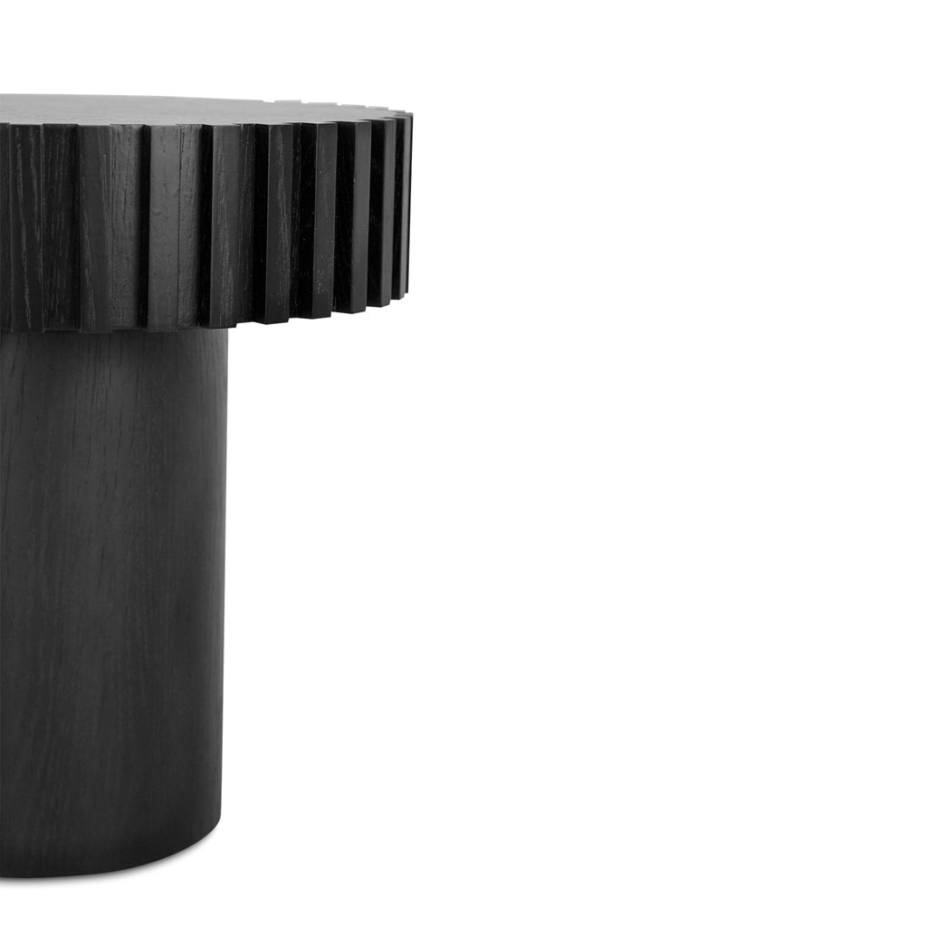 50cm Round Side Table - Full Black - image 5
