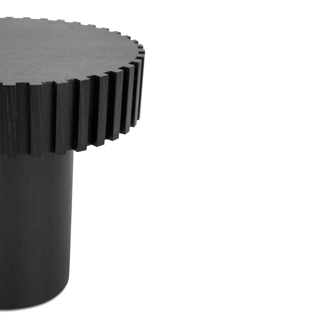 50cm Round Side Table - Full Black - image 6