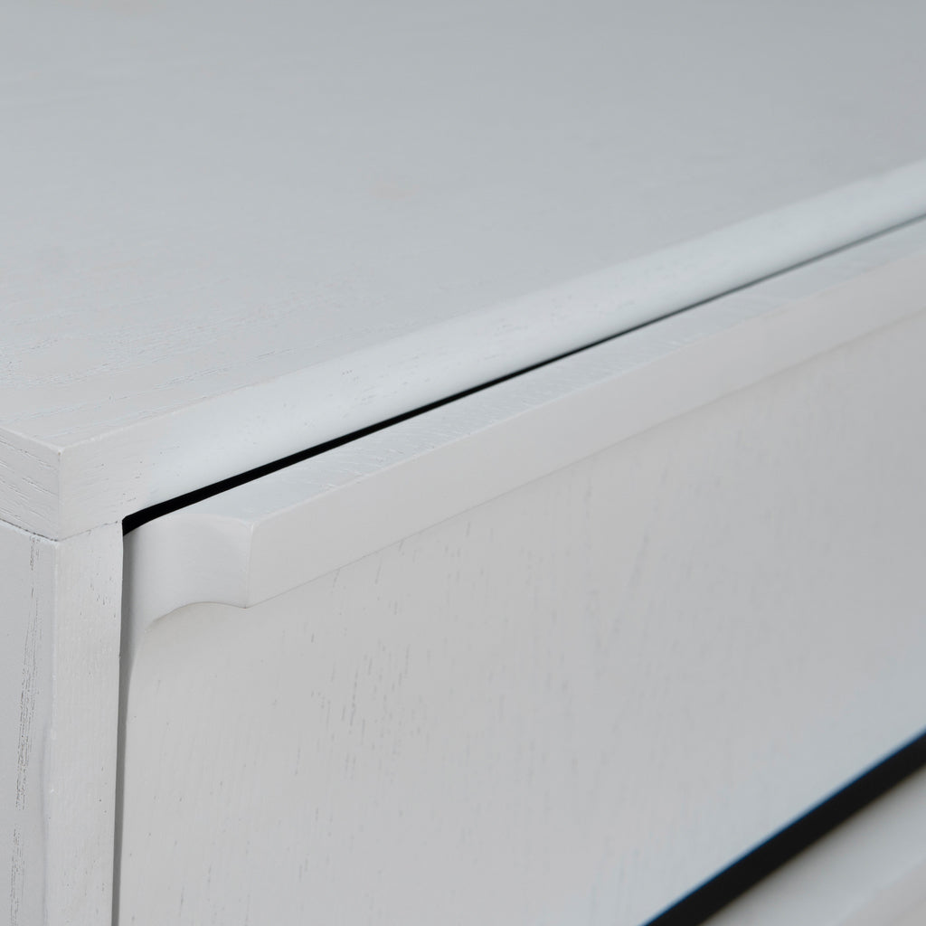 Bedside Table - Full White
