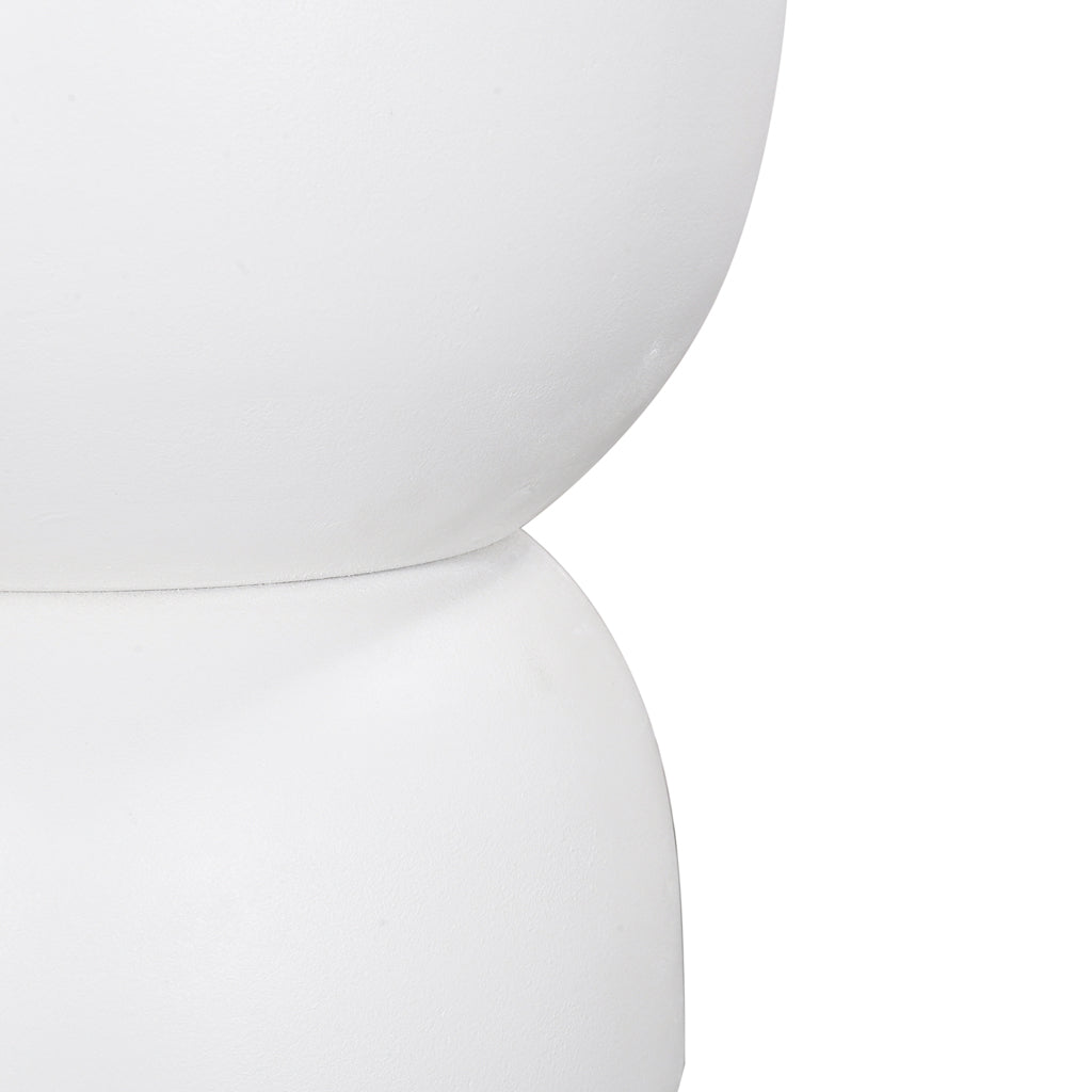 38cm Round Side Table - White - image 6