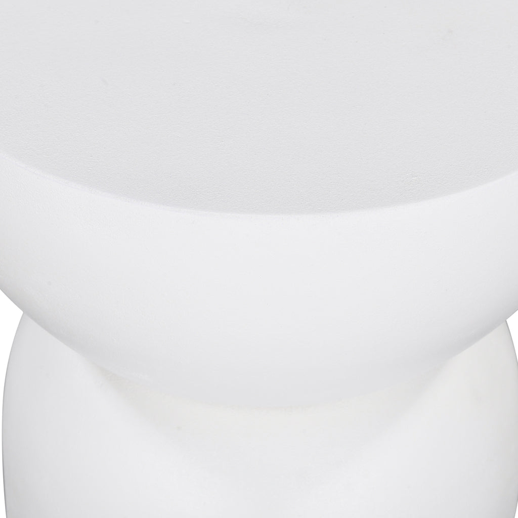 38cm Round Side Table - White - image 7