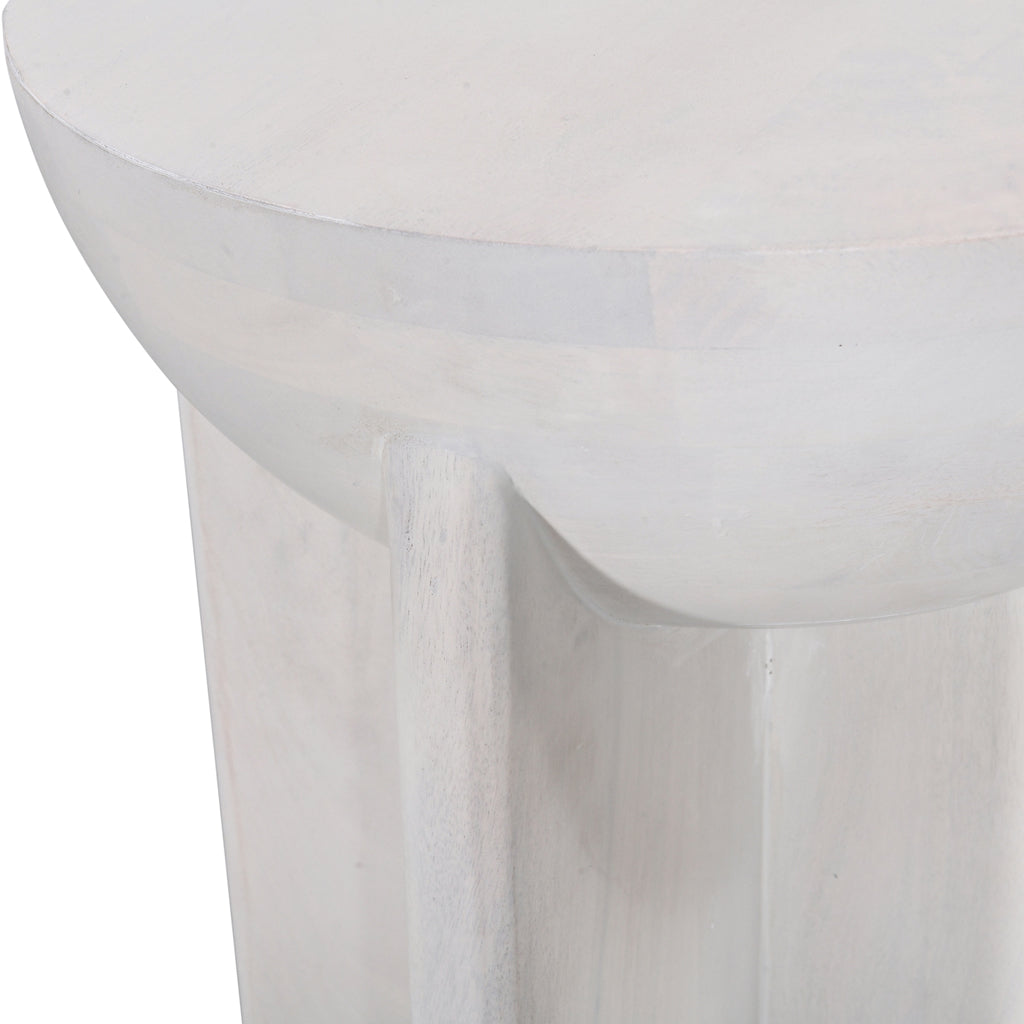 40cm Round Side Table - Cafe White - image 8