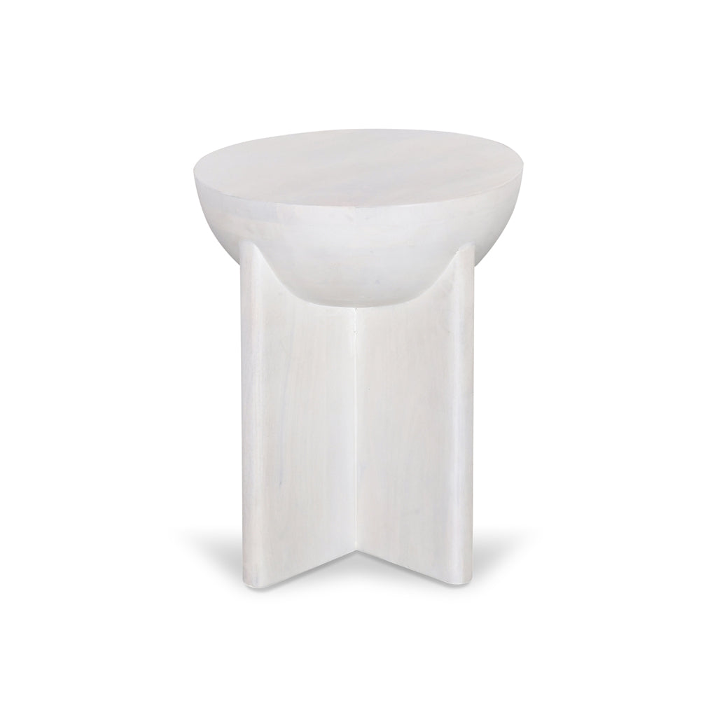 40cm Round Side Table - Cafe White - image 5