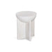40cm Round Side Table - Cafe White