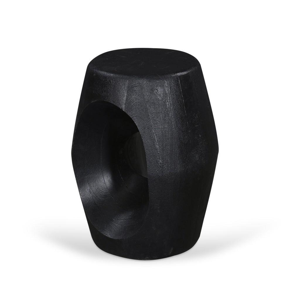 40cm Round Side Table - Full Black - image 5
