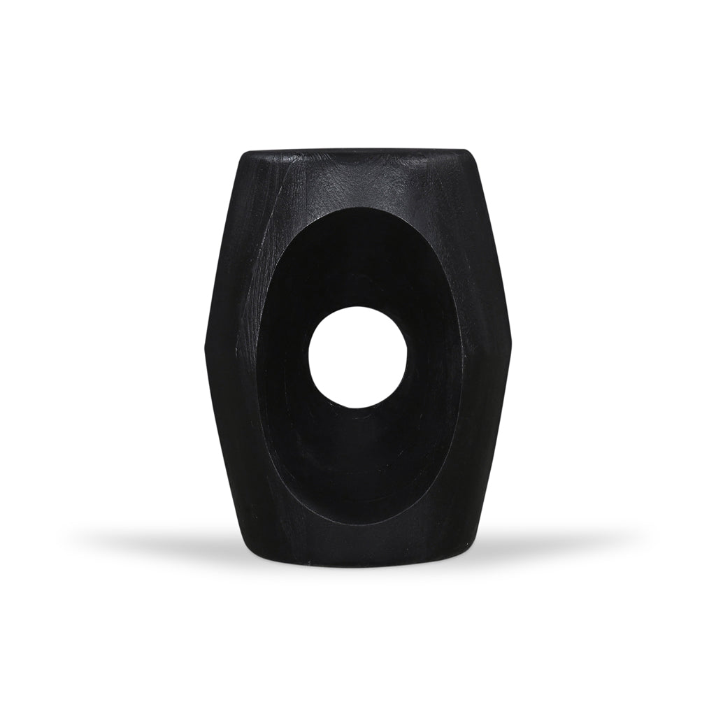 40cm Round Side Table - Full Black - image 3