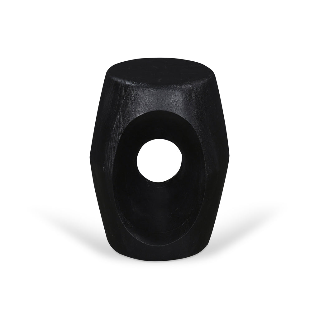 40cm Round Side Table - Full Black - image 2