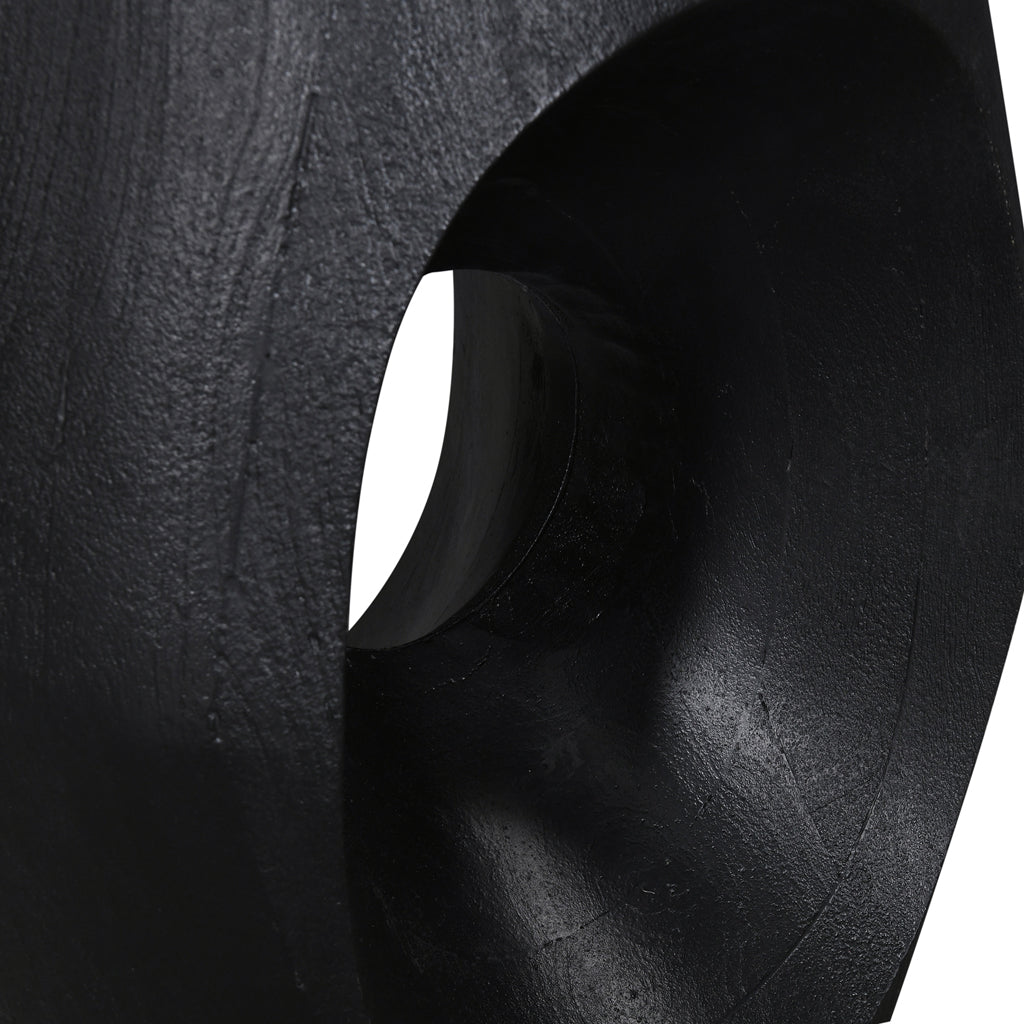 40cm Round Side Table - Full Black - image 6