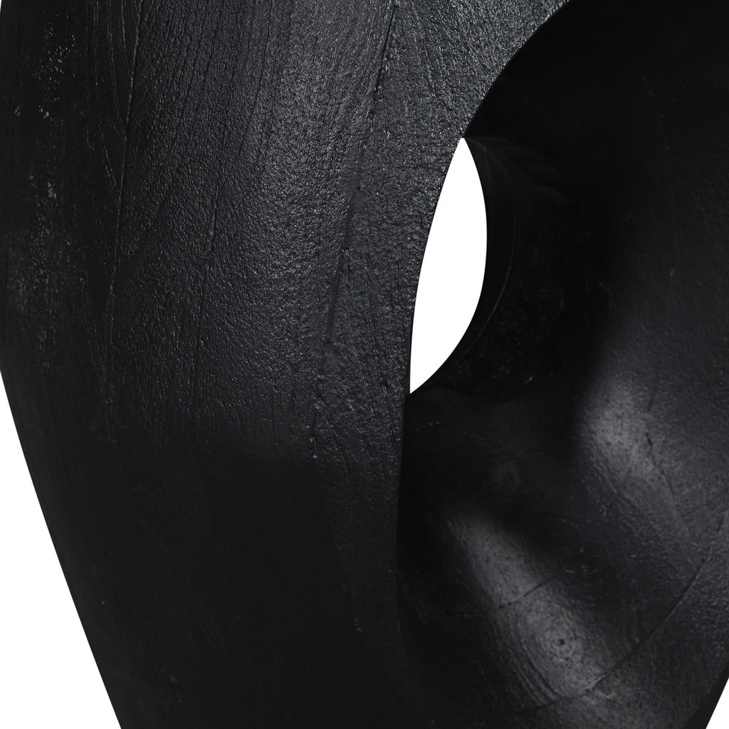 40cm Round Side Table - Full Black - image 7
