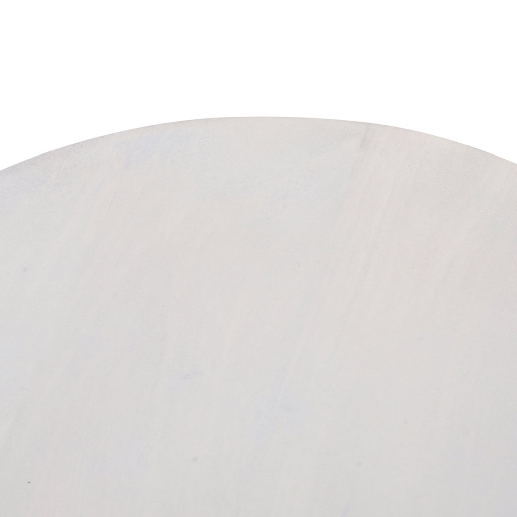 38cm Round Side Table - Cafe White - image 9