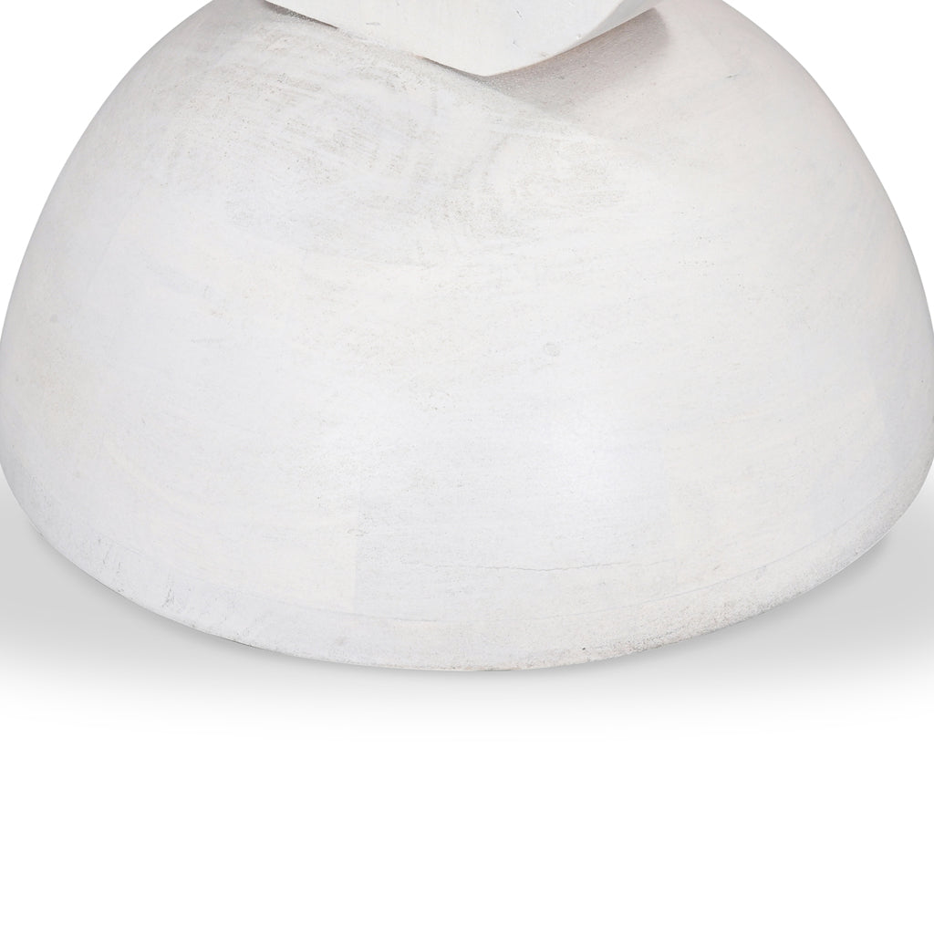 38cm Round Side Table - Cafe White - image 7