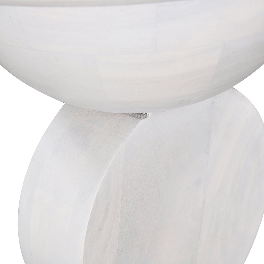 38cm Round Side Table - Cafe White - image 8