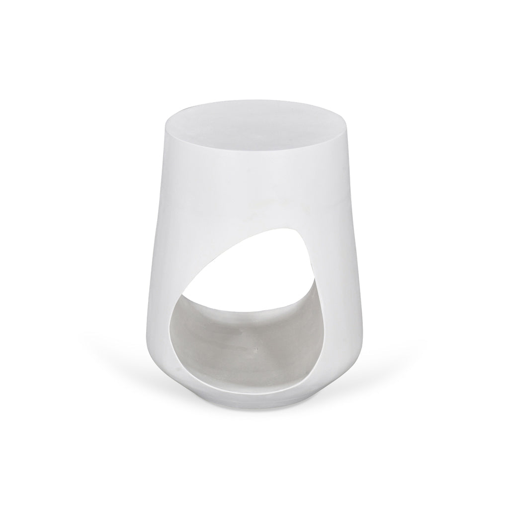 32cm Round Side Table - White - image 3