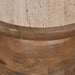40cm Travertine Top Side Table - Natural - image 9