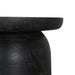 40cm Travertine Top Side Table - Black - image 7
