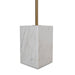 45cm Brushed Gold Side Table - Carrara Marble - image 3