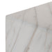 45cm Brushed Gold Side Table - Carrara Marble - image 6