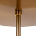 45cm Brushed Gold Side Table - Carrara Marble - image 8
