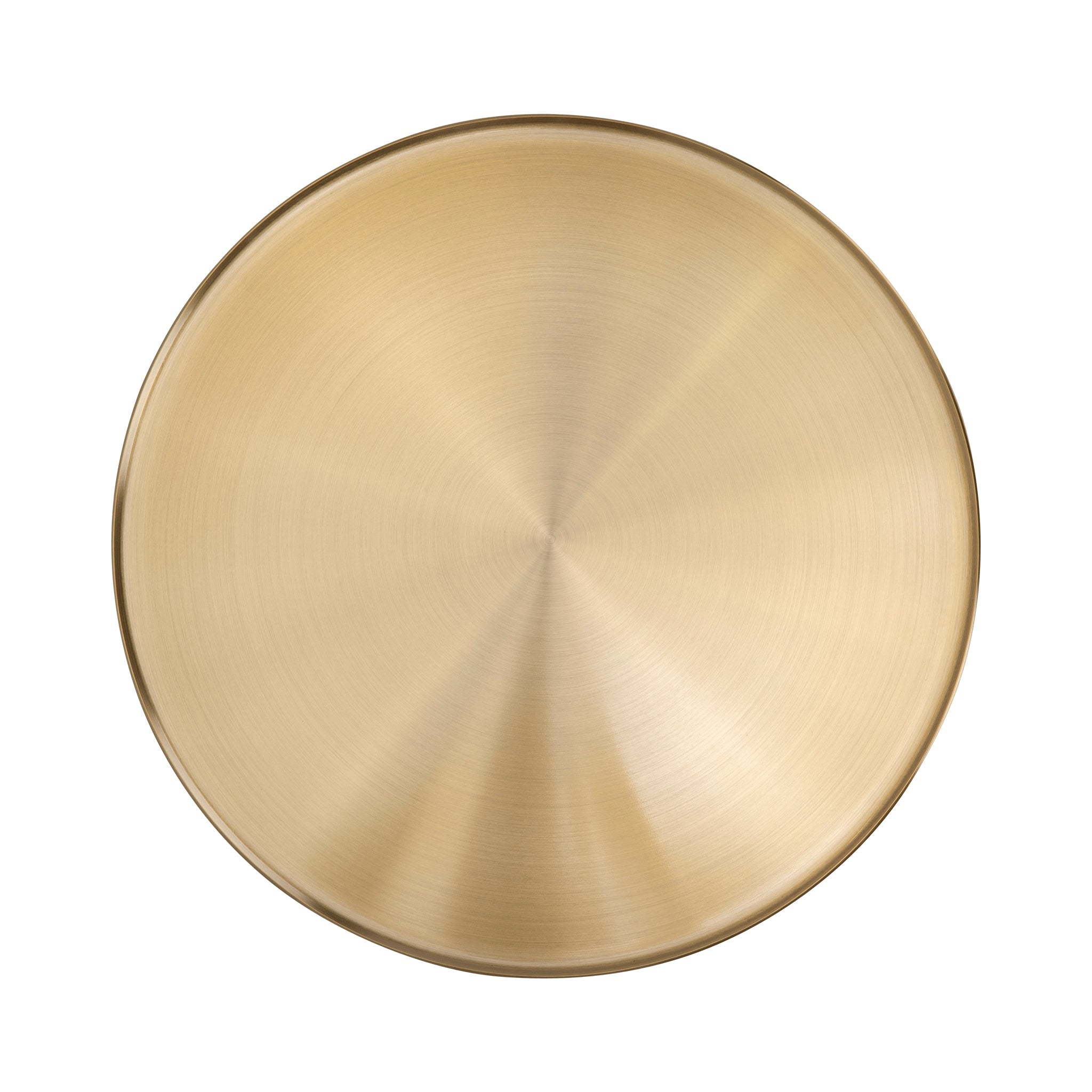 45cm Brushed Gold Side Table - Carrara Marble - image 10