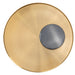 40cm Round Brushed Gold Side Table - Black Marble - image 6