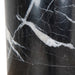 40cm Round Brushed Gold Side Table - Black Marble - image 10