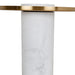 40cm Round Brushed Gold Side Table - Marble - image 9