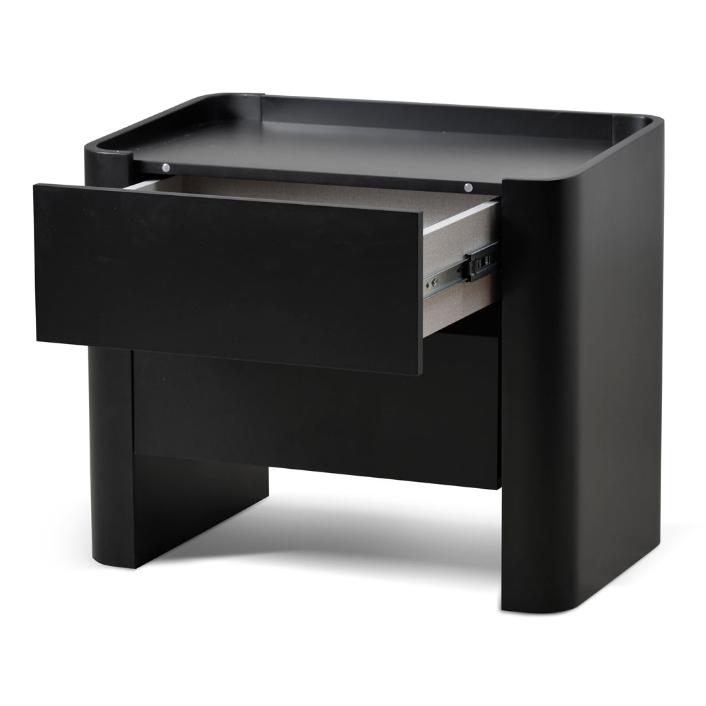 CST8849-IG 65cm Bedside Table - Matte Black