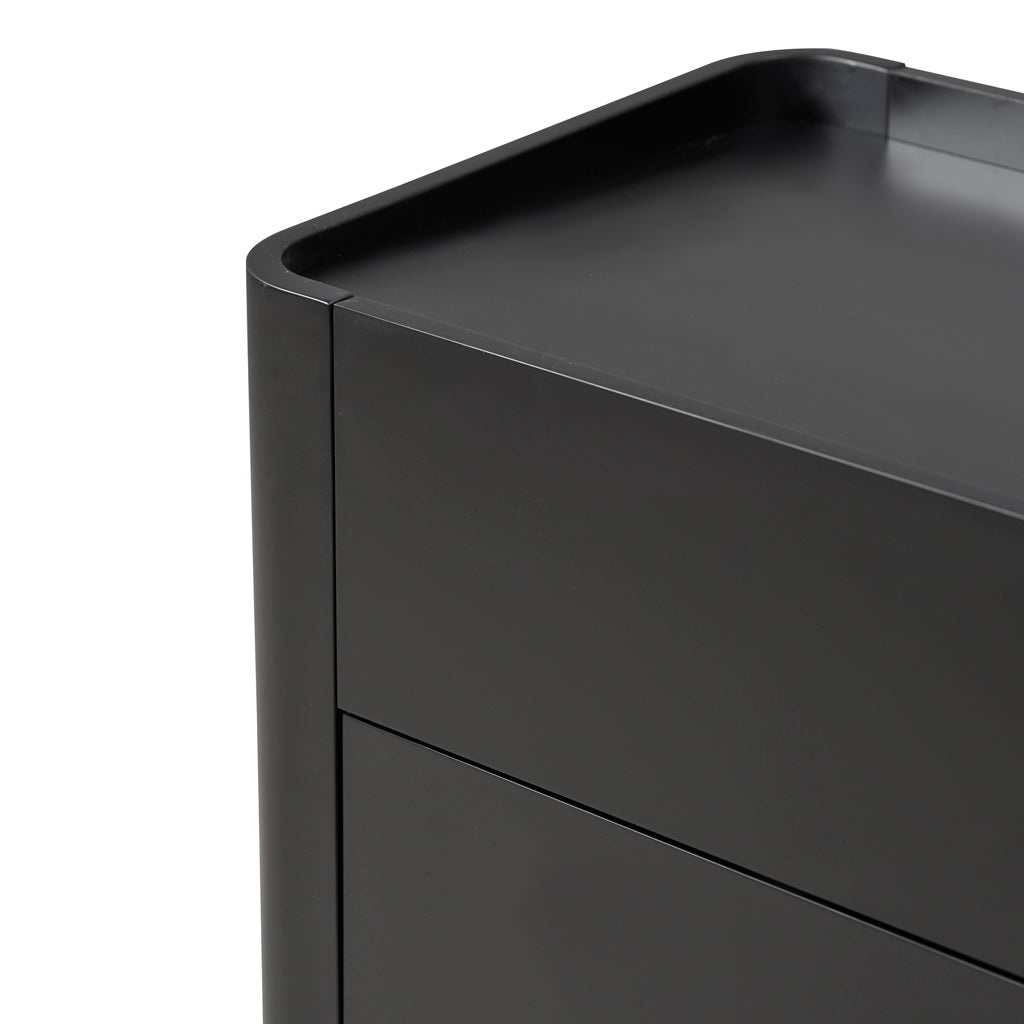 CST8849-IG 65cm Bedside Table - Matte Black