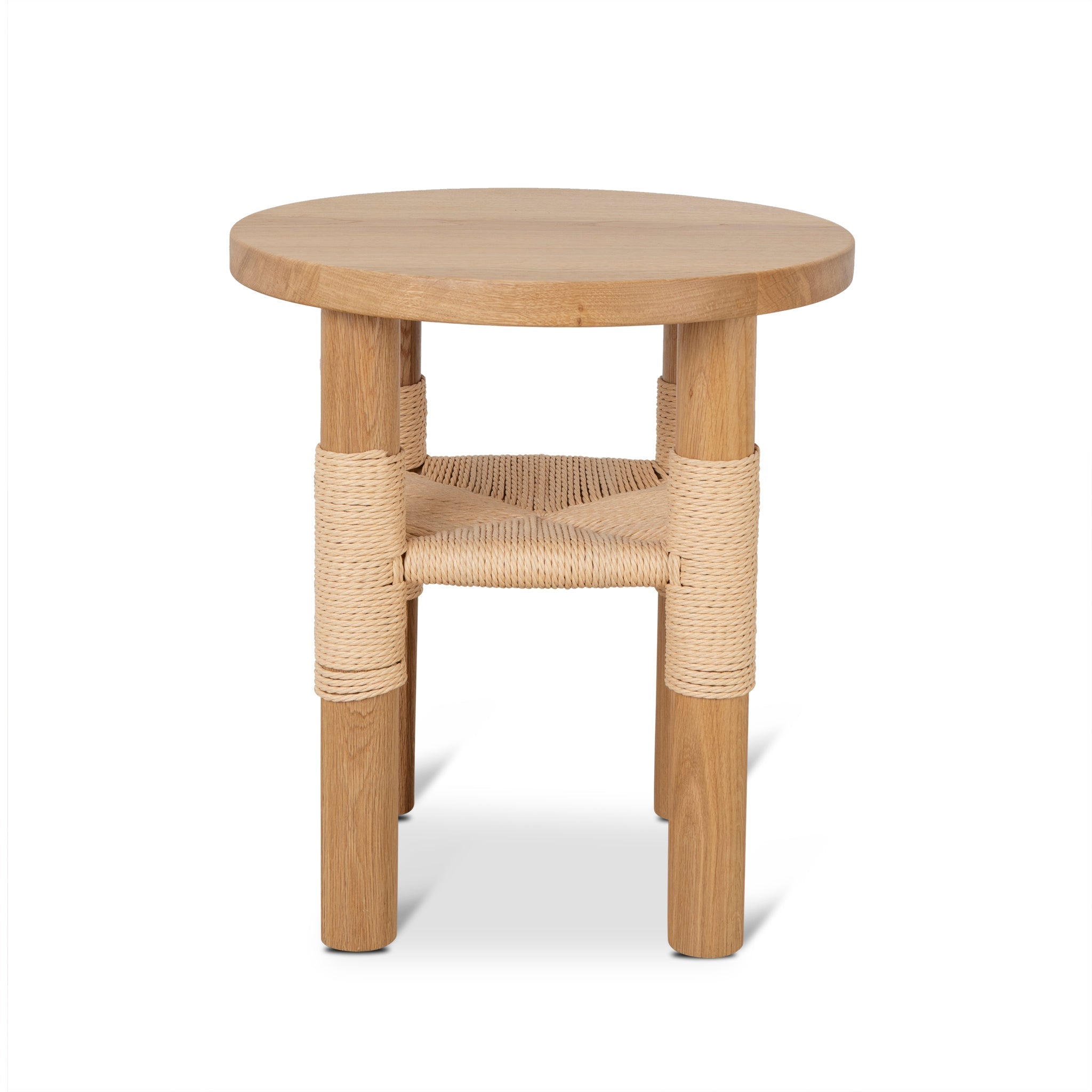 42cm Round Side Table - Natural - image 2