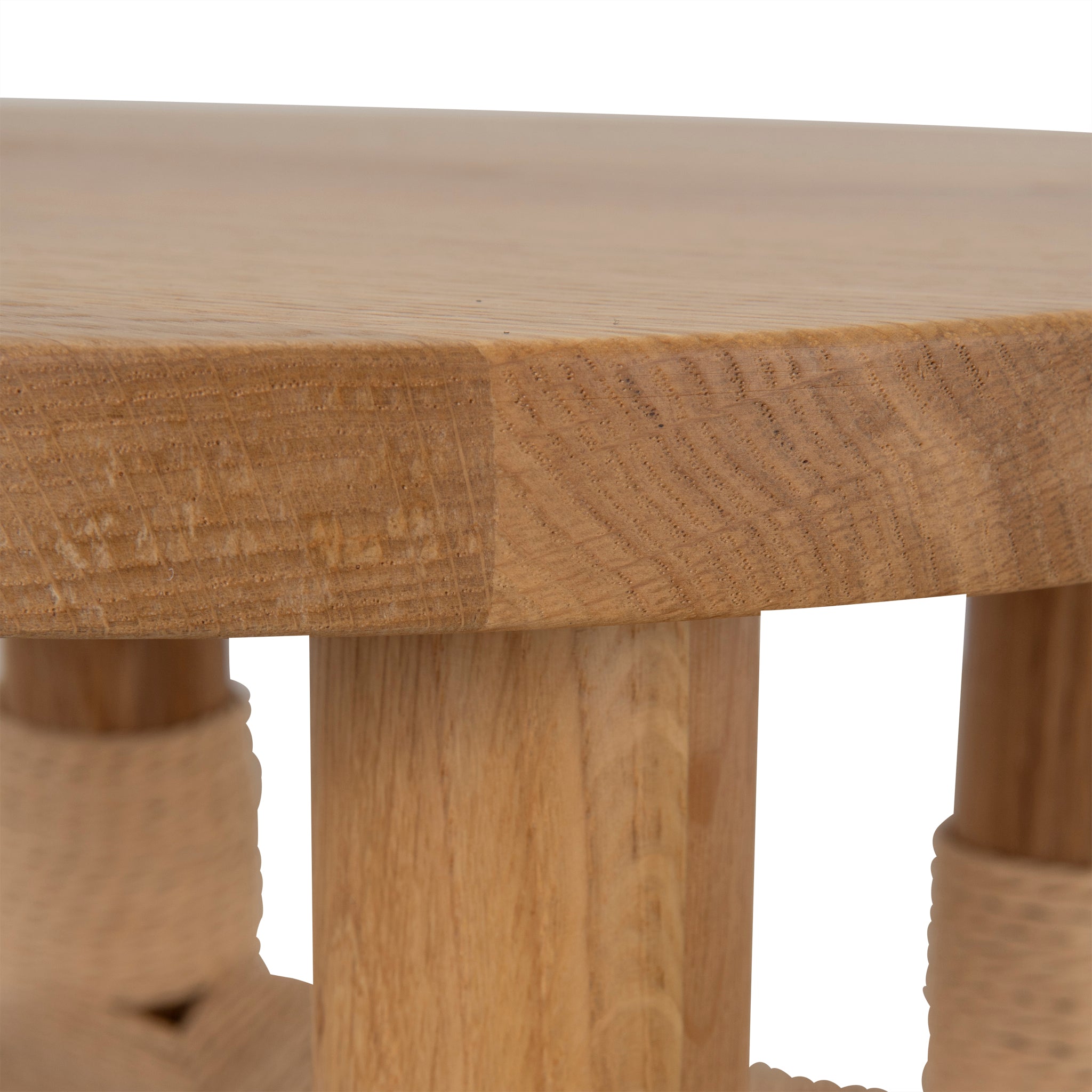 42cm Round Side Table - Natural - image 7