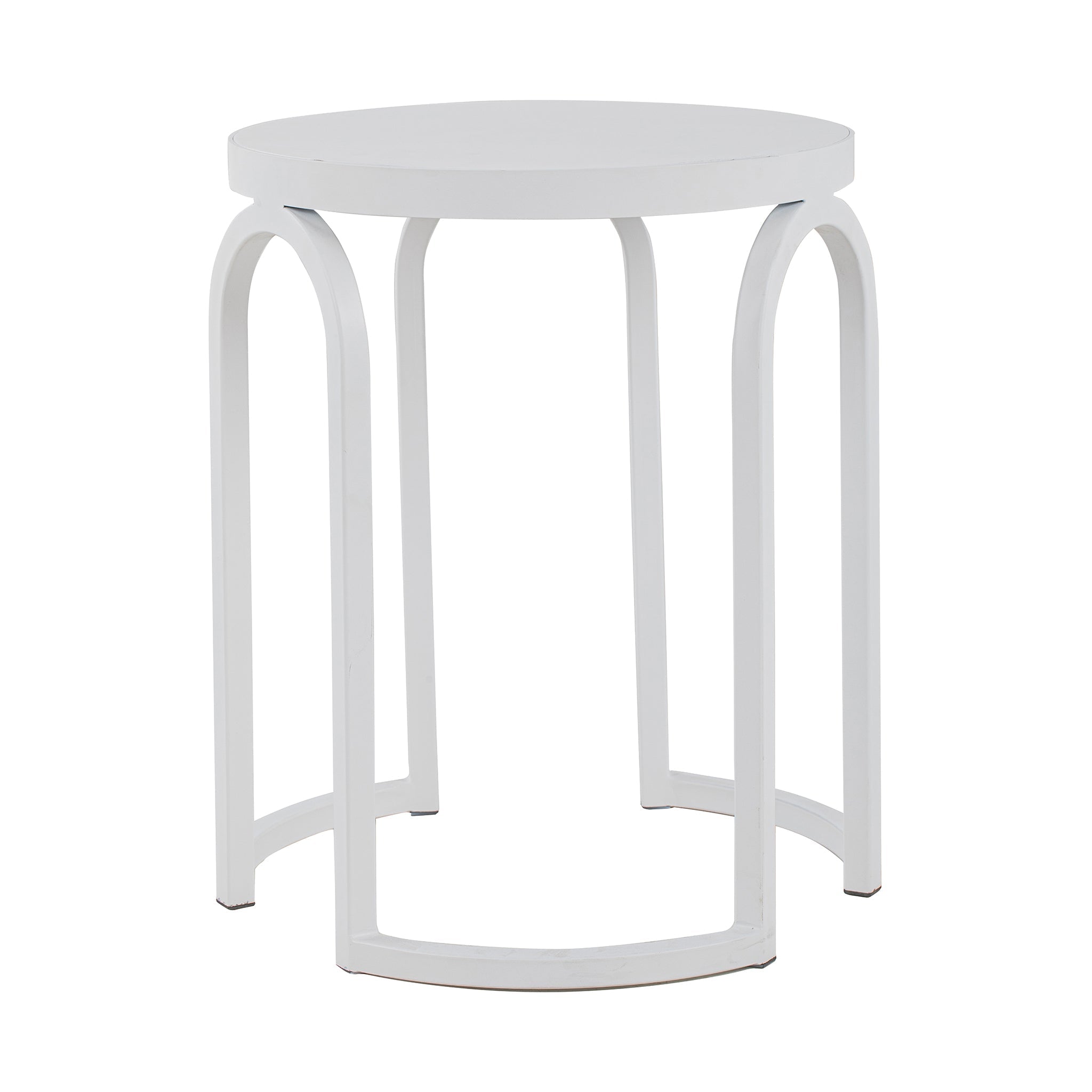 Oak Side Table - Full White