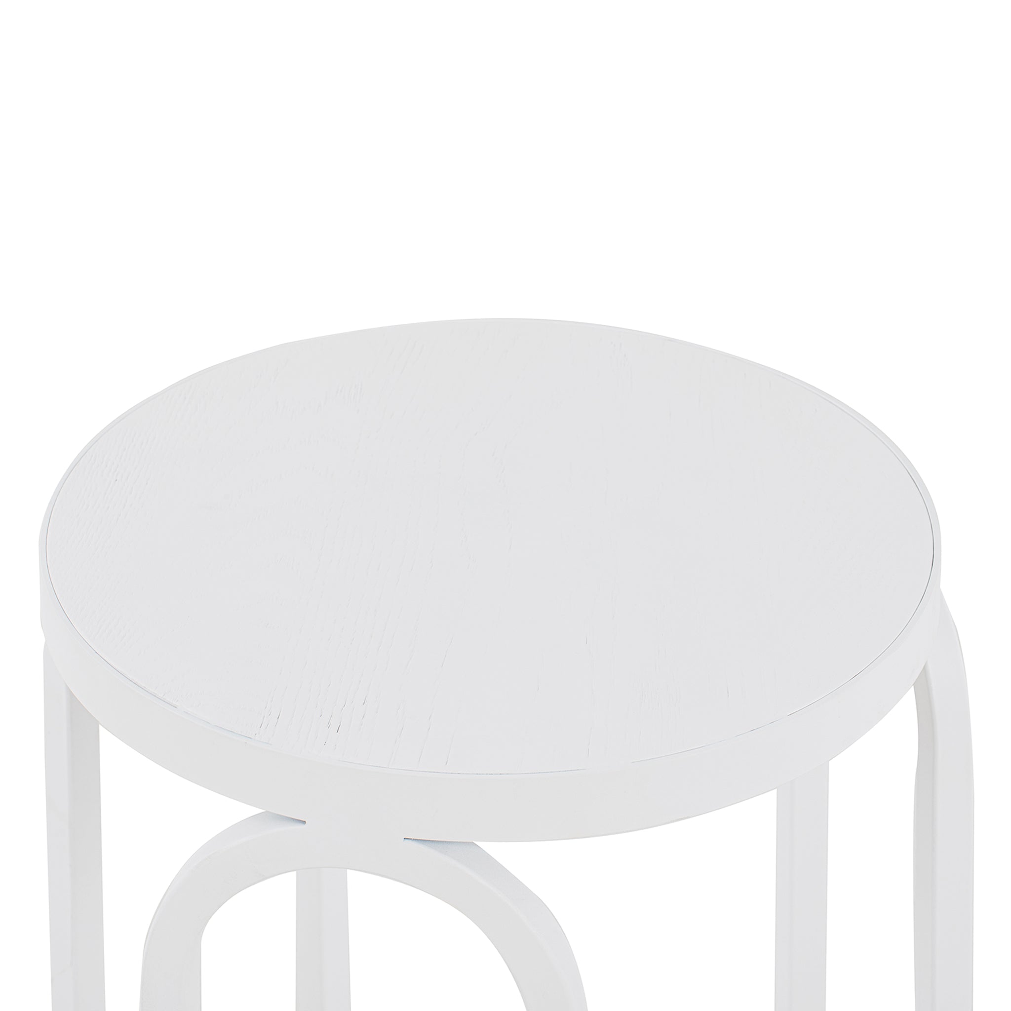 Oak Side Table - Full White - image 4