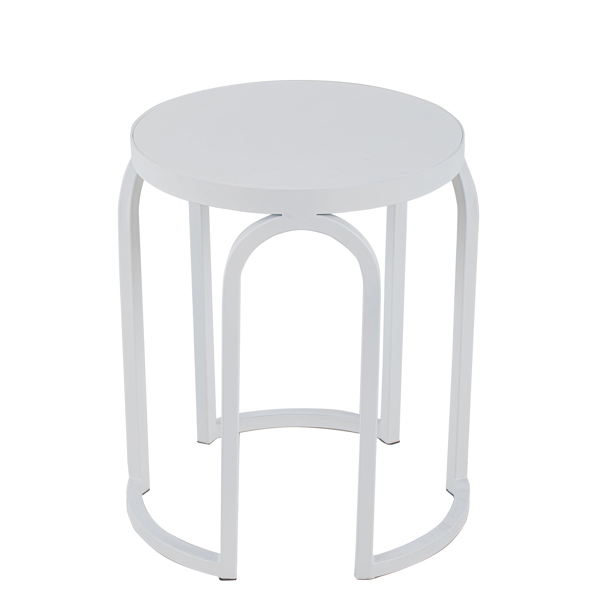 Oak Side Table - Full White - image 3