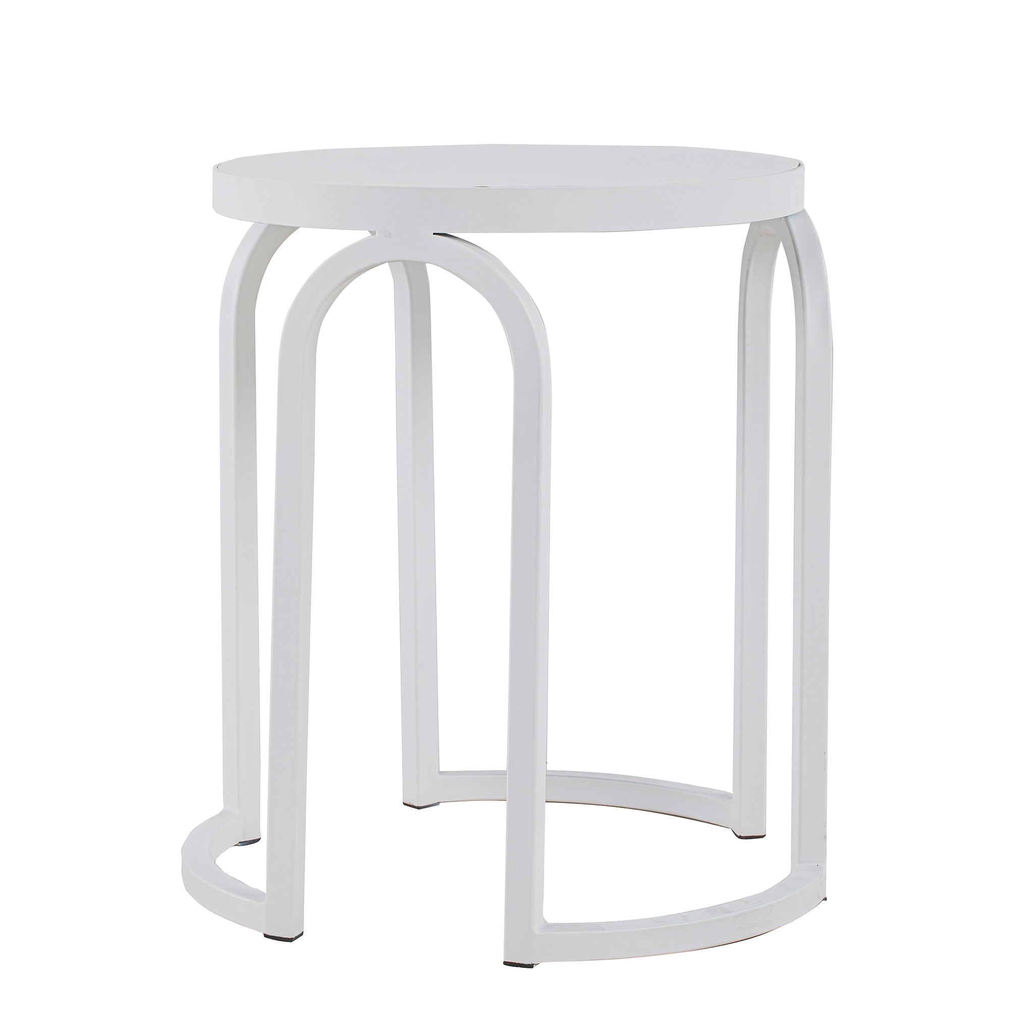 Oak Side Table - Full White - image 2