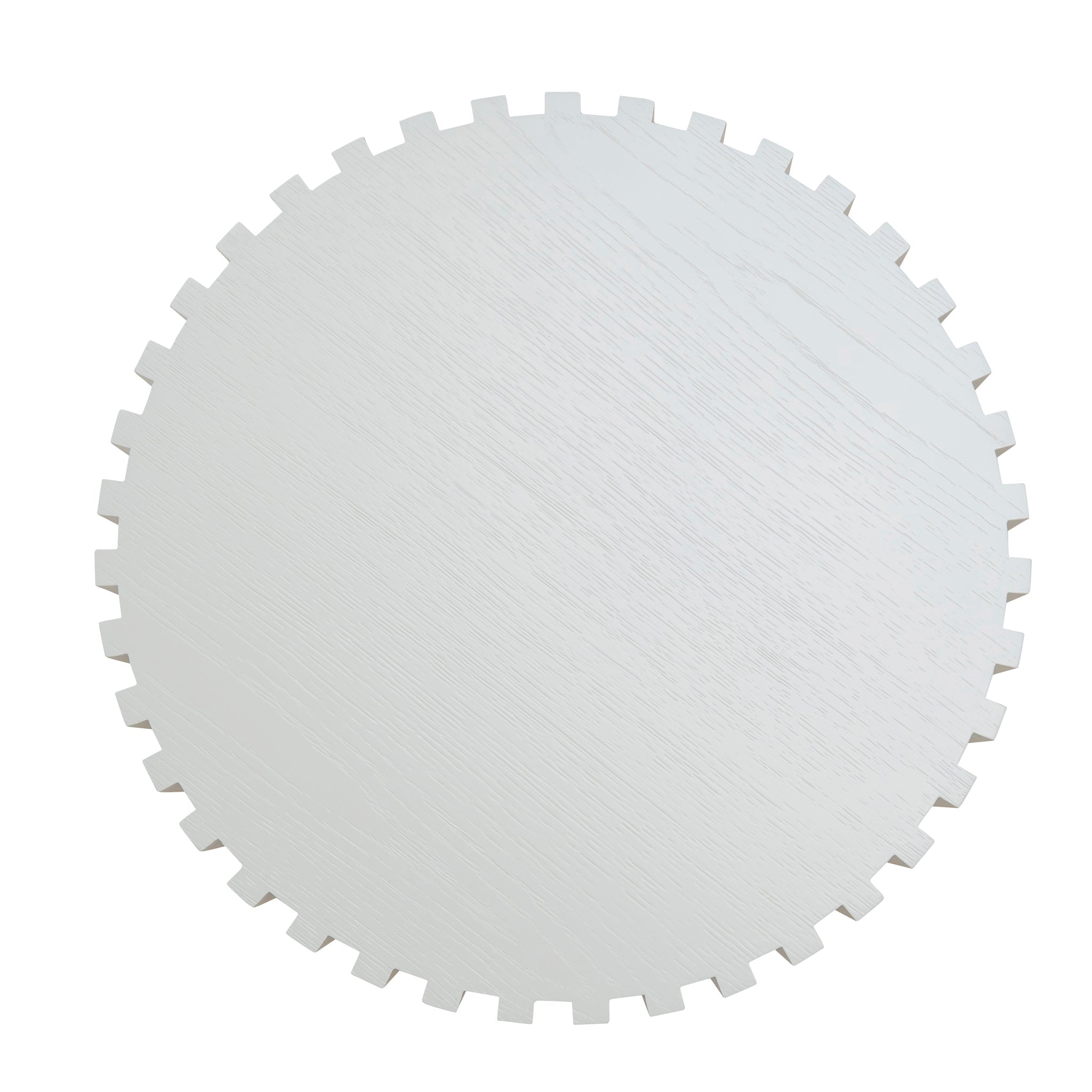 50cm Round Side Table - Full White - image 8