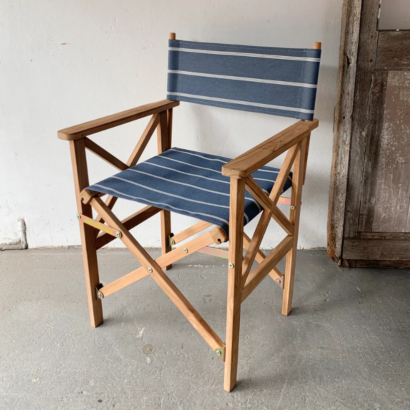 Director Chair Teak Synthetic La Mer