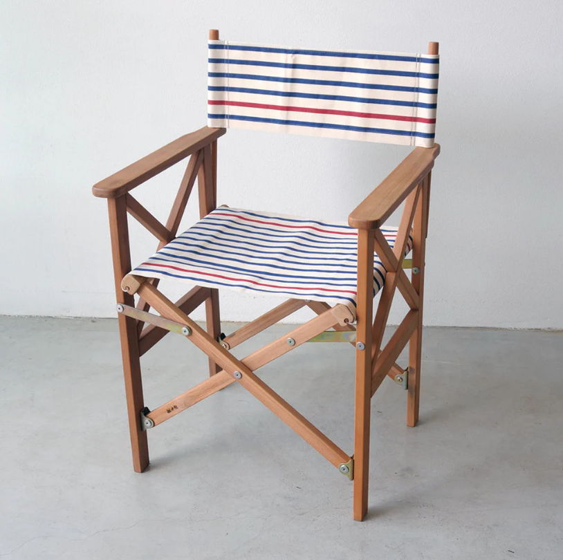 Director Chair Teak Cotton Ecur Marine