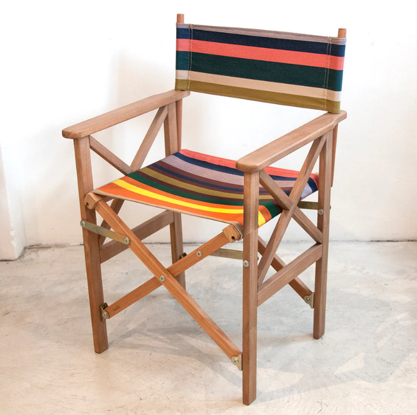 Director Chair Teak Synthetic Dessy