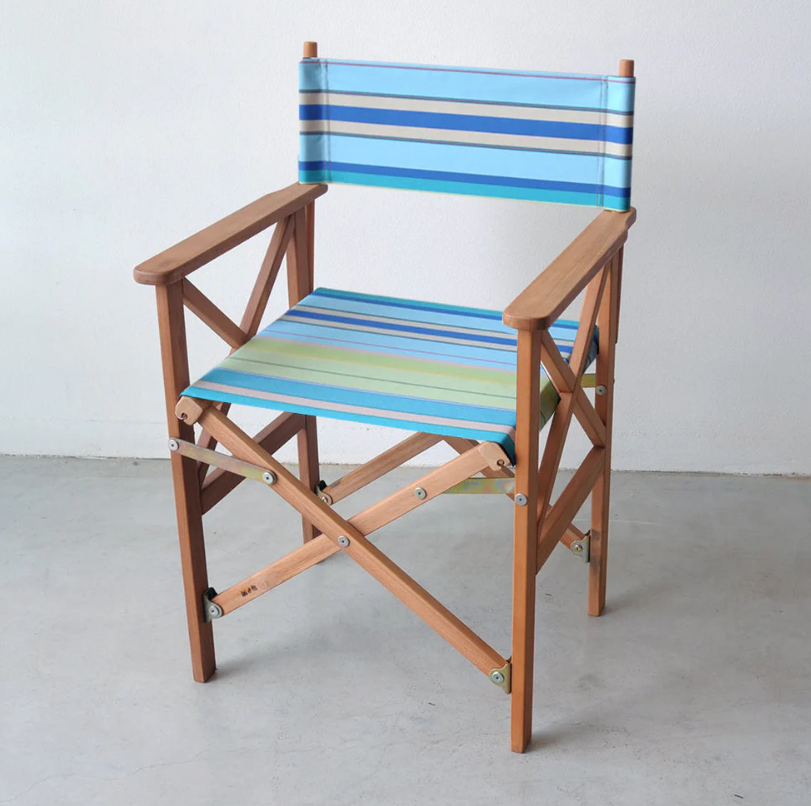 Director Chair Teak Synthetic Tamarin