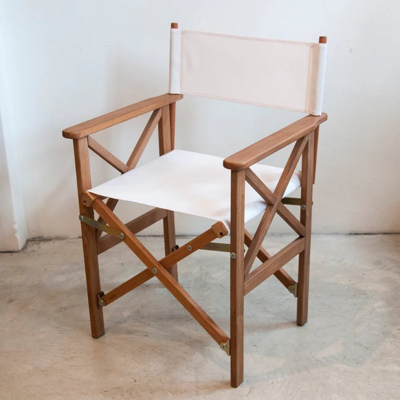 Director Chair Teak Synthetic Natural