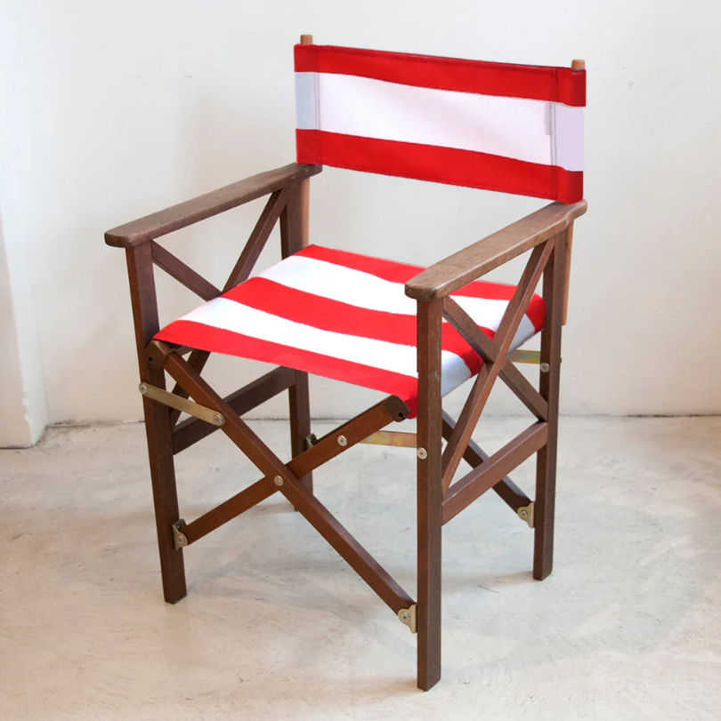 Director's Chair Synthetic Sling - Hardwood