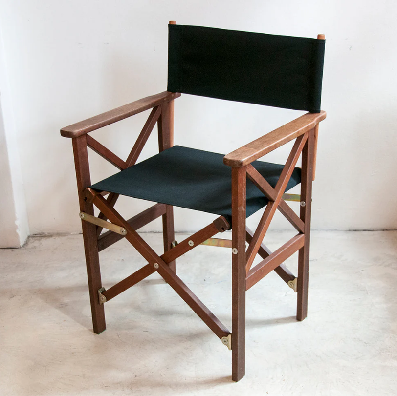 Director's Chair Synthetic Sling - Hardwood