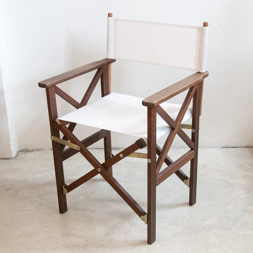 Director's Chair Synthetic Sling - Hardwood