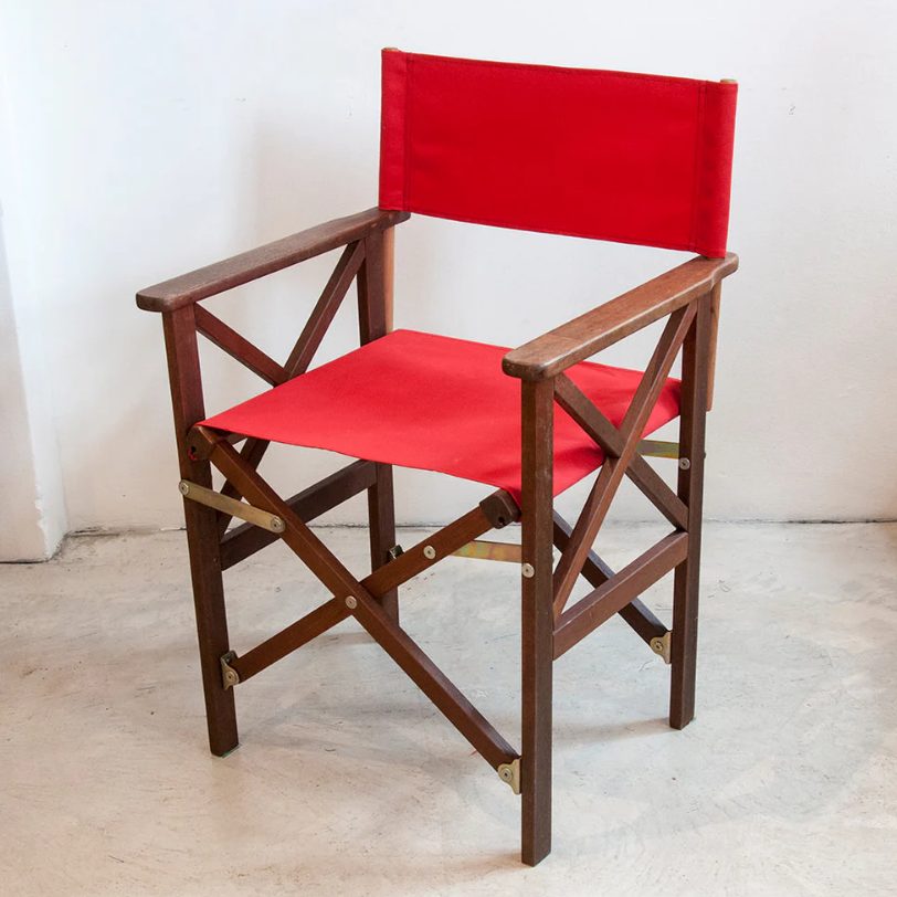 Director's Chair Synthetic Sling - Hardwood