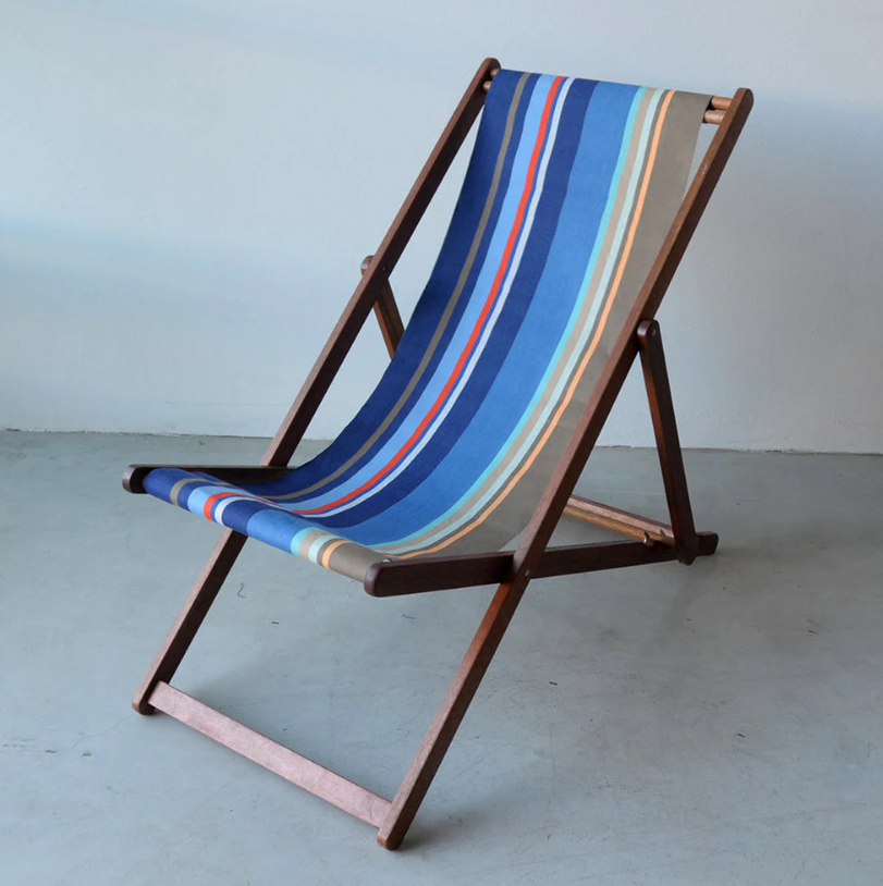 Deckchair Hardwood Cotton Collioure Roy