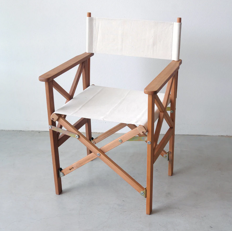 Director Chair Teak Cotton Oxford