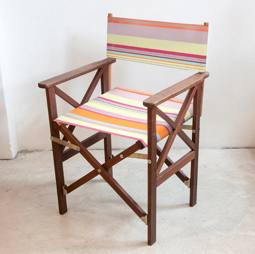 Director Chair Hardwood Synthetic June Sunset