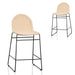 65cm Rattan Barstool - Natural Seat (Set of 2)
