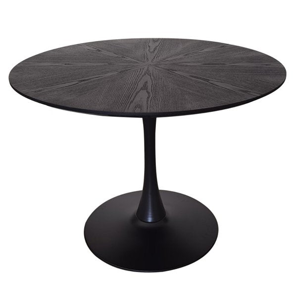 Splash 100cm Round Dining Table - Black